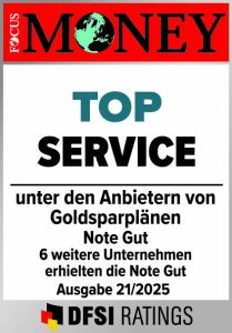 Focus Money Auszeichnung: Top Service 2025